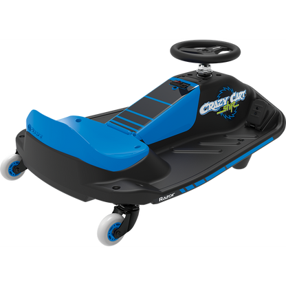 Razor Crazy Cart Shift Blue Electric Ride-On Drifting Cart for Kids