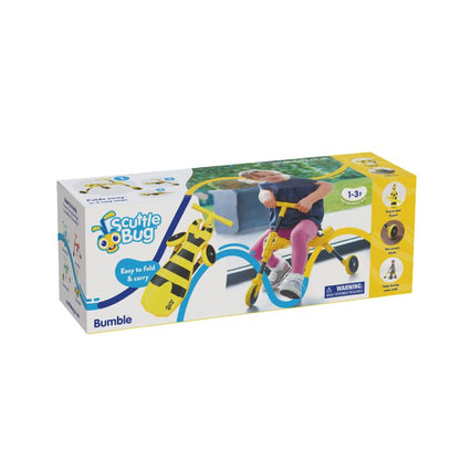 The Mookie Scuttlebug Bumble Tricycle offers a stable, easy-to-ride design with a cheerful bee theme that kids will love.