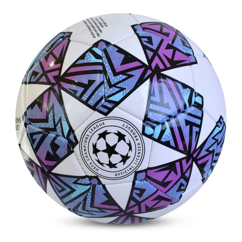 Take your game to the next level with the Champions League Size 5 Soccer Ball, pre-inflated and ready for training sessions, kickabouts, and competitive matches.