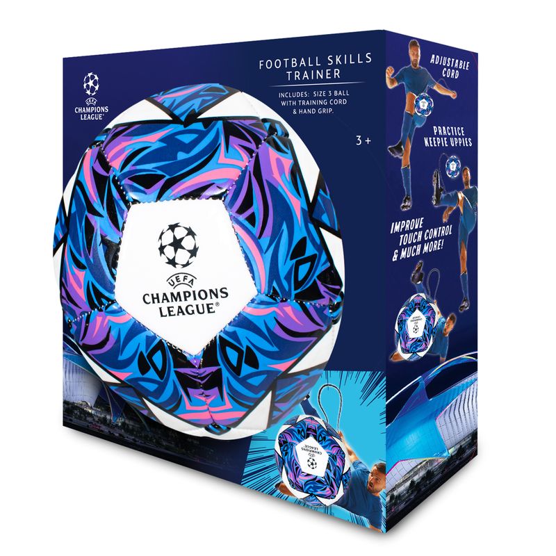Develop essential ball control, dribbling, and footwork skills with the Champions League Size 3 Skills Ball Trainer, specially designed for football training and skill development