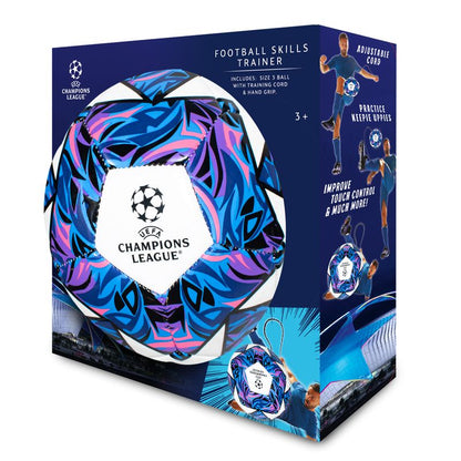 Develop essential ball control, dribbling, and footwork skills with the Champions League Size 3 Skills Ball Trainer, specially designed for football training and skill development