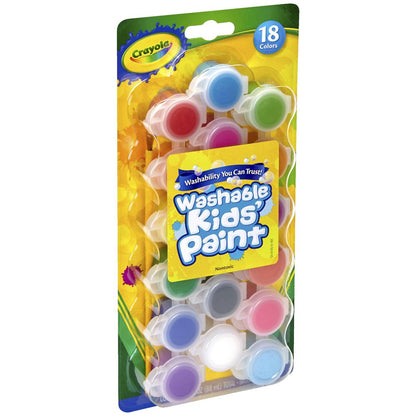 Crayola Washable Crayola Poster Paints With Brush 18 Pack