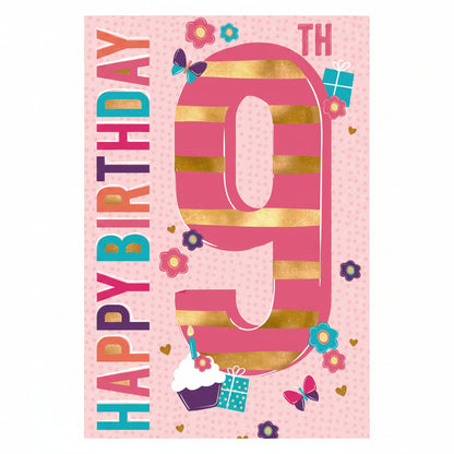 Elegance Card Birthday Girl 9th
