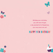 Elegance Card Birthday Girl 9th