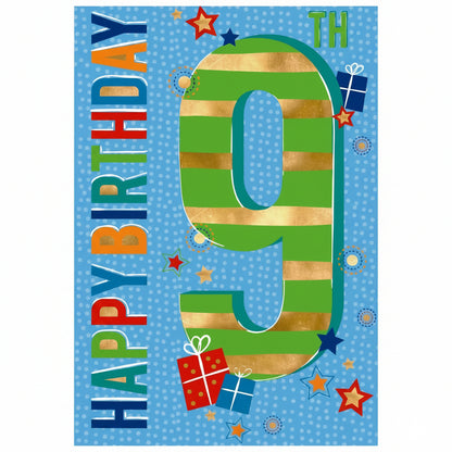 Elegance Card Birthday Boy 9th