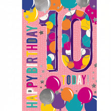 Elegance Card Birthday Girl 10th