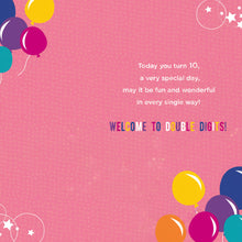 Elegance Card Birthday Girl 10th