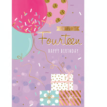 Elegance Card Birthday Girl 14th