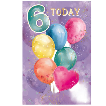 Elegance Card Birthday Girl 6th