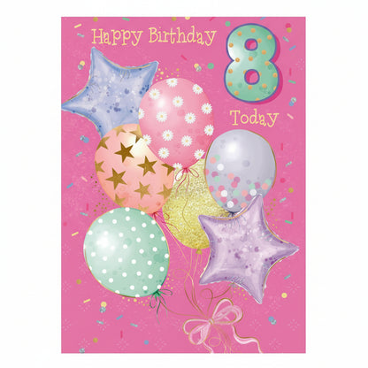 Elegance Card Birthday Girl 8th