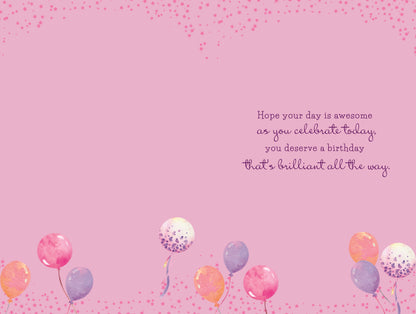 Elegance Card Birthday Girl 11th