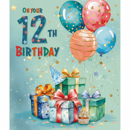 Elegance Card Birthday Boy 12th