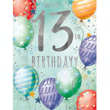 Elegance Card Birthday Boy 13th
