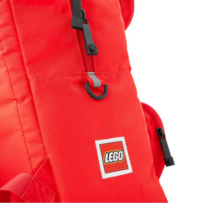 The perfect LEGO school backpack combining vibrant red colour with practical everyday features