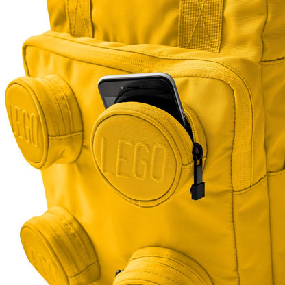 Keep essentials organised with this bright yellow LEGO backpack and convenient storage pockets