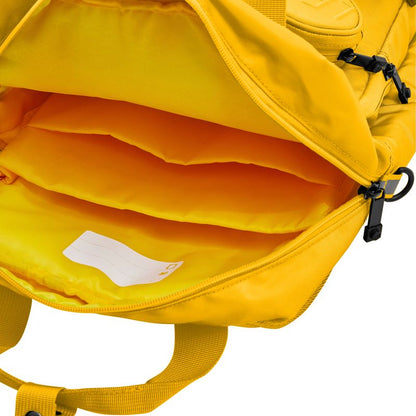 A fun and functional LEGO backpack with multiple pockets for school and travel.
Bright yellow LEGO backpack with smart pocket storage and iconic brick-inspired style