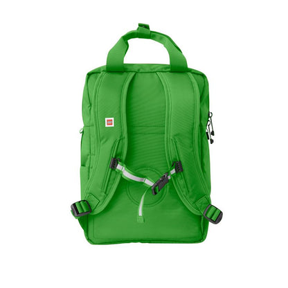 A vibrant LEGO brick backpack designed for school, travel, and everyday adventures