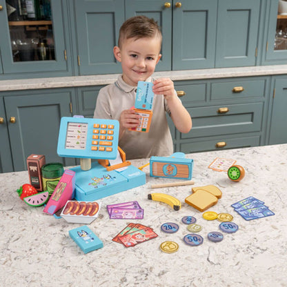 Bluey Wooden Cash Register
