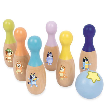 Bluey Wooden Skittle Set