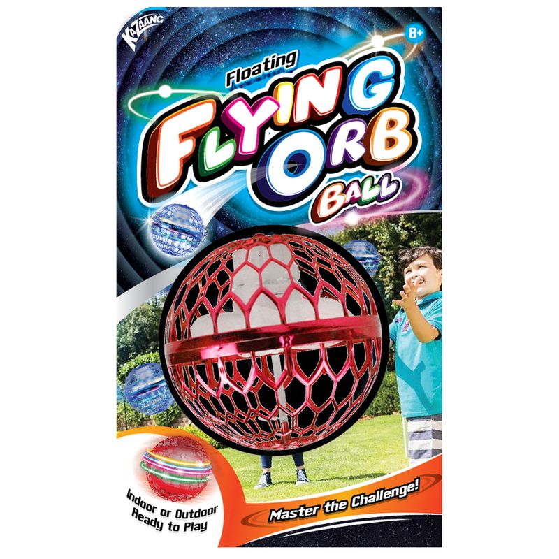 Experience exciting indoor flying fun with the Kazaang Flying Orb Ball - Red