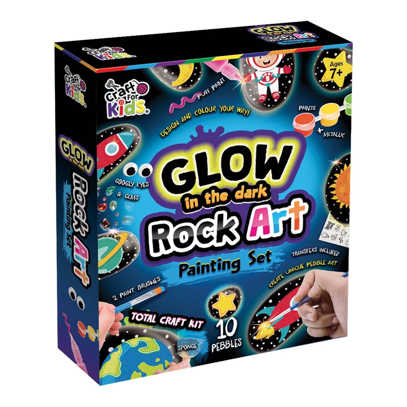 Craft For Kids Ultimate Glow Rock Painting Kit