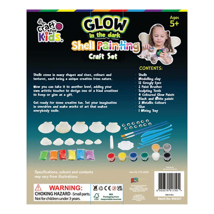 Craft For Kids Ultimate Glow in Dark Shell Painting Kit