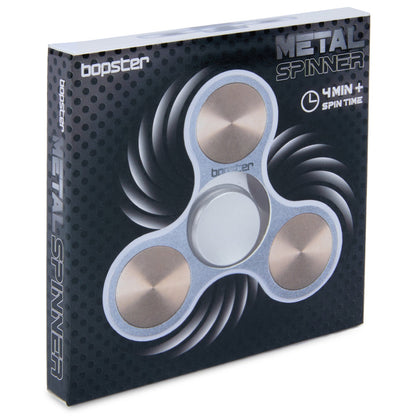 Bopster Metal Fidget Spinner Silver