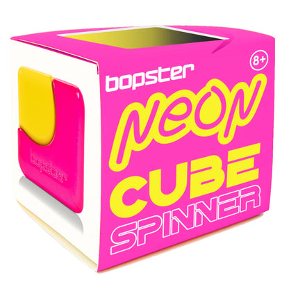 Bopster Neon Fidget Cube Spinner Neon Yellow