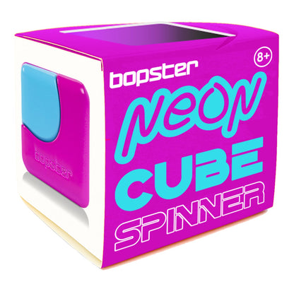 Bopster Neon Fidget Cube Spinner Neon Purple