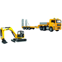 Bruder MAN TGA Low Loader With CAT Mini Excavator Limited Edition