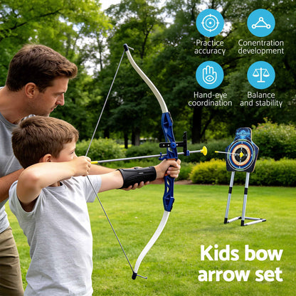 Keezi Kids Bow and Arrow Set Toy Archery Standing Target Suction Cup Arrows
