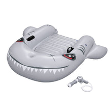 Bestway Shark Ride-On Pool Float Toy Floaties for Kids 45kg Capacity Grey