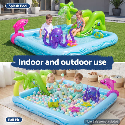 Bestway Kids Pool 239x206x86cm Inflatable Above Ground Play Pools 308L