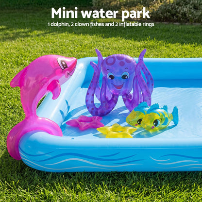 Bestway Kids Pool 239x206x86cm Inflatable Above Ground Play Pools 308L