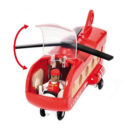 BRIO Cargo Transport Helicopter 8 Pieces