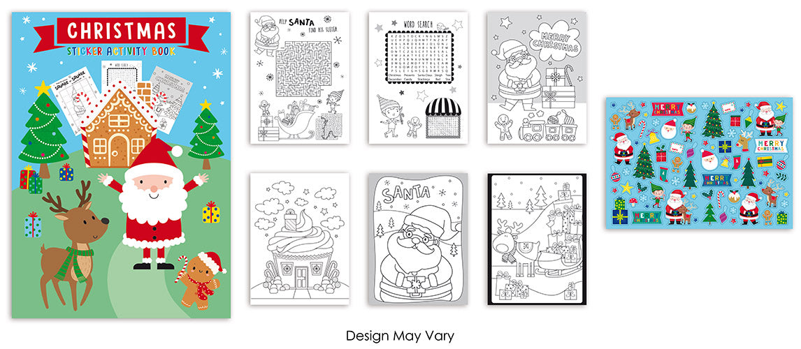 White Smoke XMAS Sticker and Activity Book Xmas