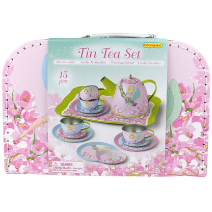 Fairy Tin Tea Set In Suitcase
