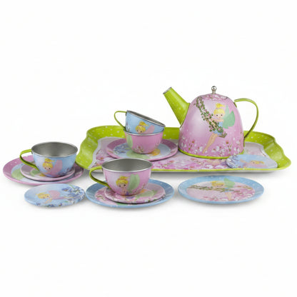 Fairy Tin Tea Set In Suitcase