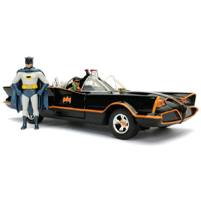 Batman (TV) Batmobile 1:24 With Batman & Robin