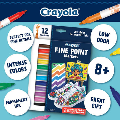 Crayola 12pc Fine Point Markers