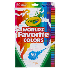 Crayola 50ct Washable Supertips World's Favorite Colors