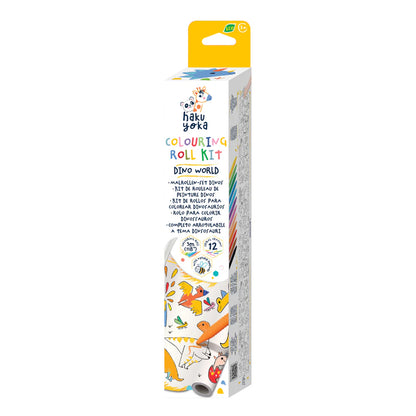 Haku Yoka Colouring Roll Kit Dino World