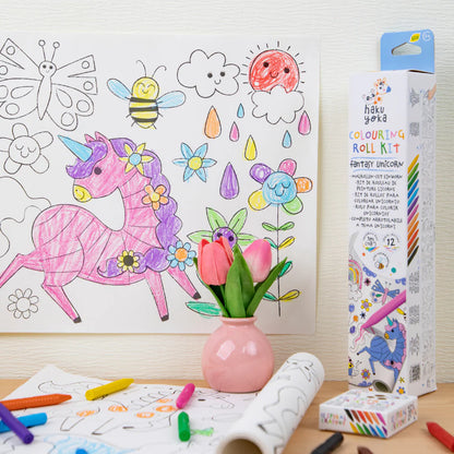Haku Yoka Colouring Roll Kit Fantasy Unicorn