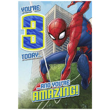 Marvel Spider-man You're 3 today Greeting Card