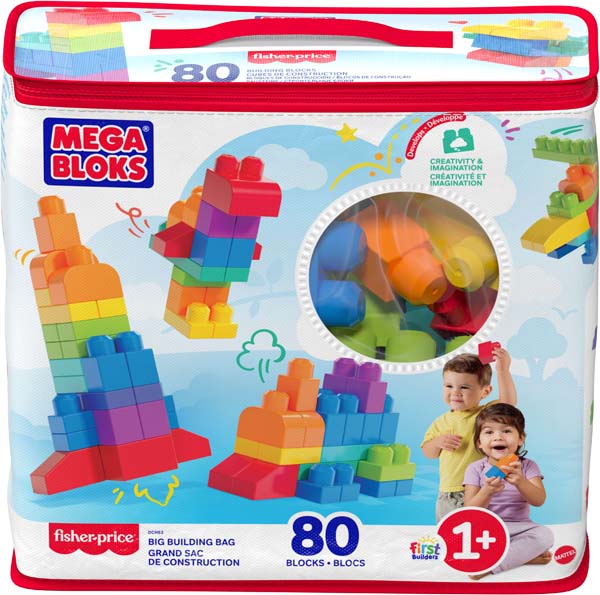Mega Blocks Big Building Bag 80 Blocks