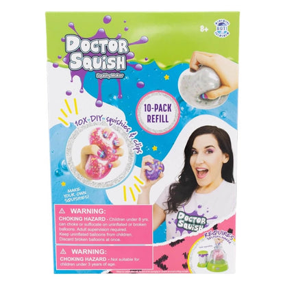 Doctor Squish 10-Pack Refill Squishies & Clips