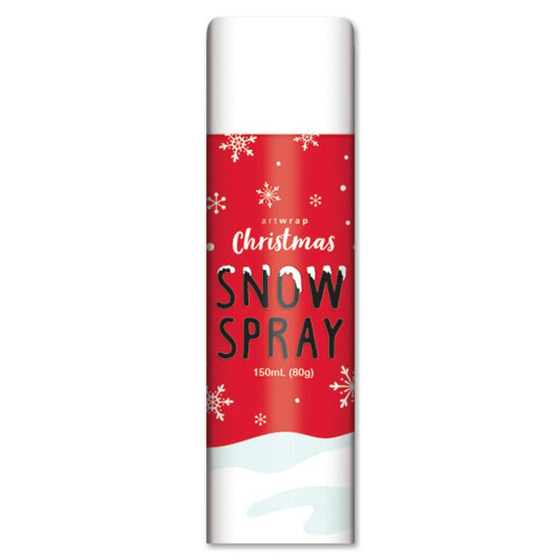 Xmas Snow Decoration Spray Can, White, 150ml