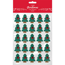 XMAS Tree Stickers, 25Pk