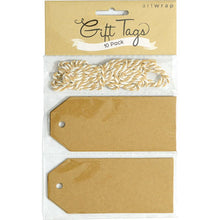 Kraft Gift Tags, 10Pk