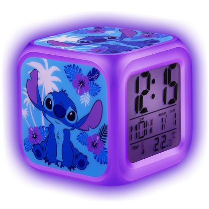 Disney Stitch GLO LED Alarm Clock